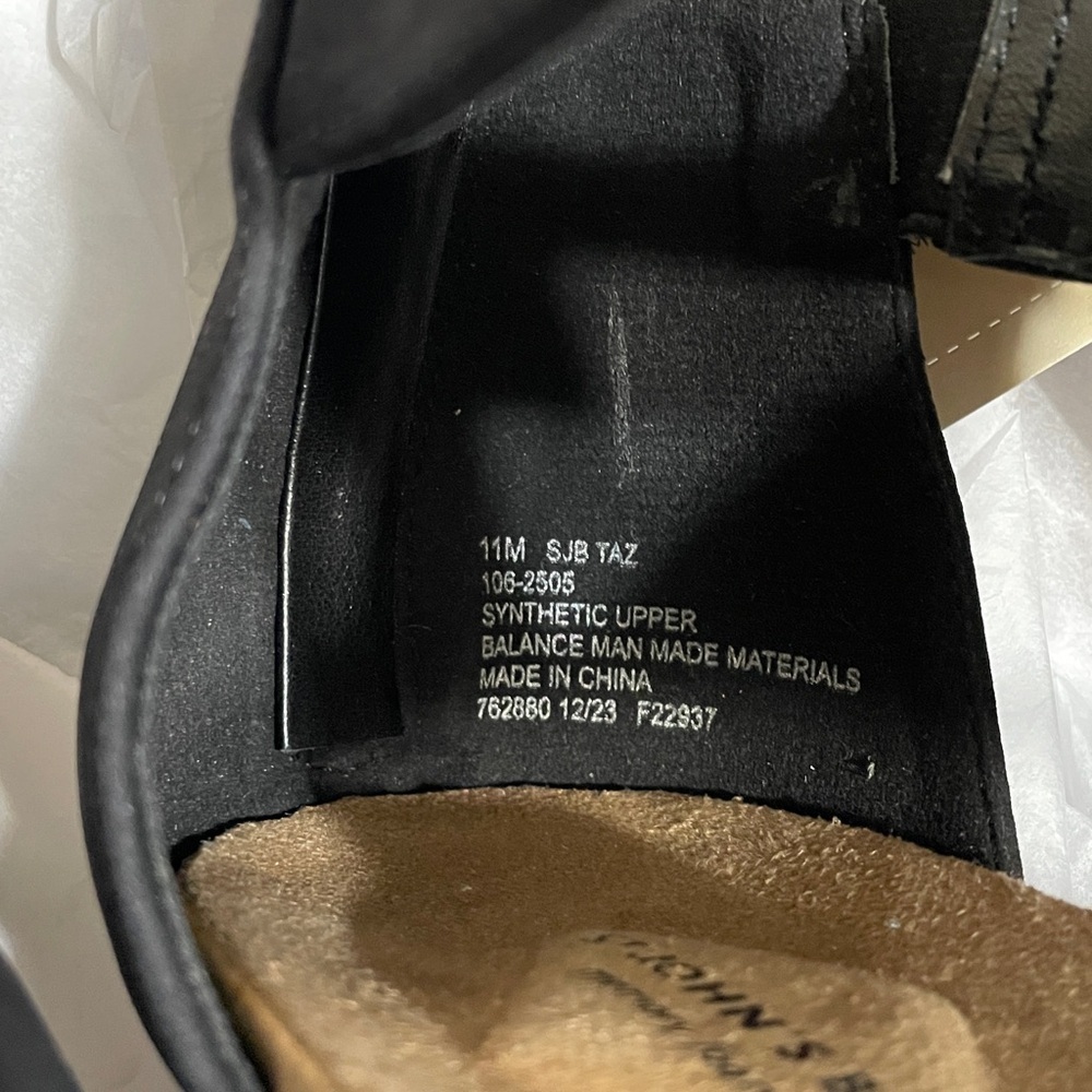 ( NEW ) ST.JOHN’S BAY Black Sandals - Picture 9 of 10